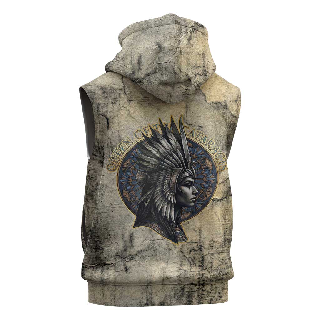 Anuket Sleeveless Hoodie Egyptian Queen of the Cataracts Ankh Symbol