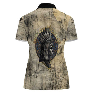 Anuket Women Polo Shirt Egyptian Queen of the Cataracts Ankh Symbol