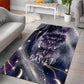 Bastet Egyptian Area Rug Cat Goddess Cosmic Protector Moon Magic Night Sky