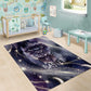 Bastet Egyptian Area Rug Cat Goddess Cosmic Protector Moon Magic Night Sky