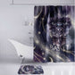 Bastet Egyptian Bathroom Set Cat Goddess Cosmic Protector Moon Magic Night Sky