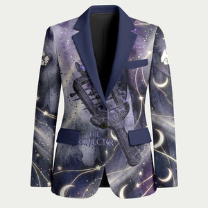 Bastet Egyptian Blazer Cat Goddess Cosmic Protector Moon Magic Night Sky
