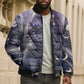 Bastet Egyptian Bomber Puffer Jacket Cat Goddess Cosmic Protector Moon Magic Night Sky