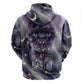 Bastet Egyptian Hoodie Cat Goddess Cosmic Protector Moon Magic Night Sky
