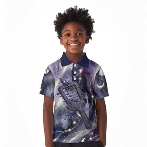 Bastet Egyptian Kid Polo Shirt Cat Goddess Cosmic Protector Moon Magic Night Sky