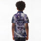 Bastet Egyptian Kid Polo Shirt Cat Goddess Cosmic Protector Moon Magic Night Sky