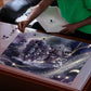 Bastet Egyptian Puzzle Cat Goddess Cosmic Protector Moon Magic Night Sky