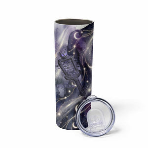 Bastet Egyptian Skinny Tumbler Cat Goddess Cosmic Protector Moon Magic Night Sky