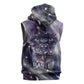 Bastet Egyptian Sleeveless Hoodie Cat Goddess Cosmic Protector Moon Magic Night Sky