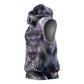 Bastet Egyptian Sleeveless Hoodie Cat Goddess Cosmic Protector Moon Magic Night Sky
