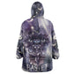Bastet Egyptian Wearable Blanket Hoodie Cat Goddess Cosmic Protector Moon Magic Night Sky