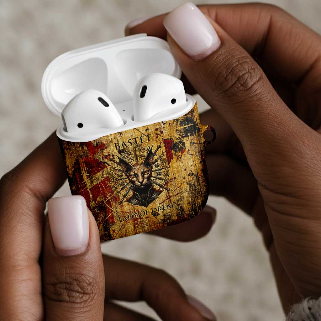 Bastet Egyptian AirPods Case Eye of Ra Cat Goddess Lady of Dread Ancient Power