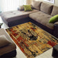 Bastet Egyptian Area Rug Eye of Ra Cat Goddess Lady of Dread Ancient Power