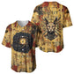 Bastet Egyptian Baseball Jersey Eye of Ra Cat Goddess Lady of Dread Ancient Power