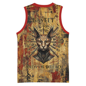 Bastet Egyptian Basketball Jersey Eye of Ra Cat Goddess Lady of Dread Ancient Power