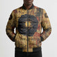 Bastet Egyptian Bomber Puffer Jacket Eye of Ra Cat Goddess Lady of Dread Ancient Power