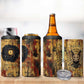 Bastet Egyptian 4 in 1 Can Cooler Tumbler Eye of Ra Cat Goddess Lady of Dread Ancient Power
