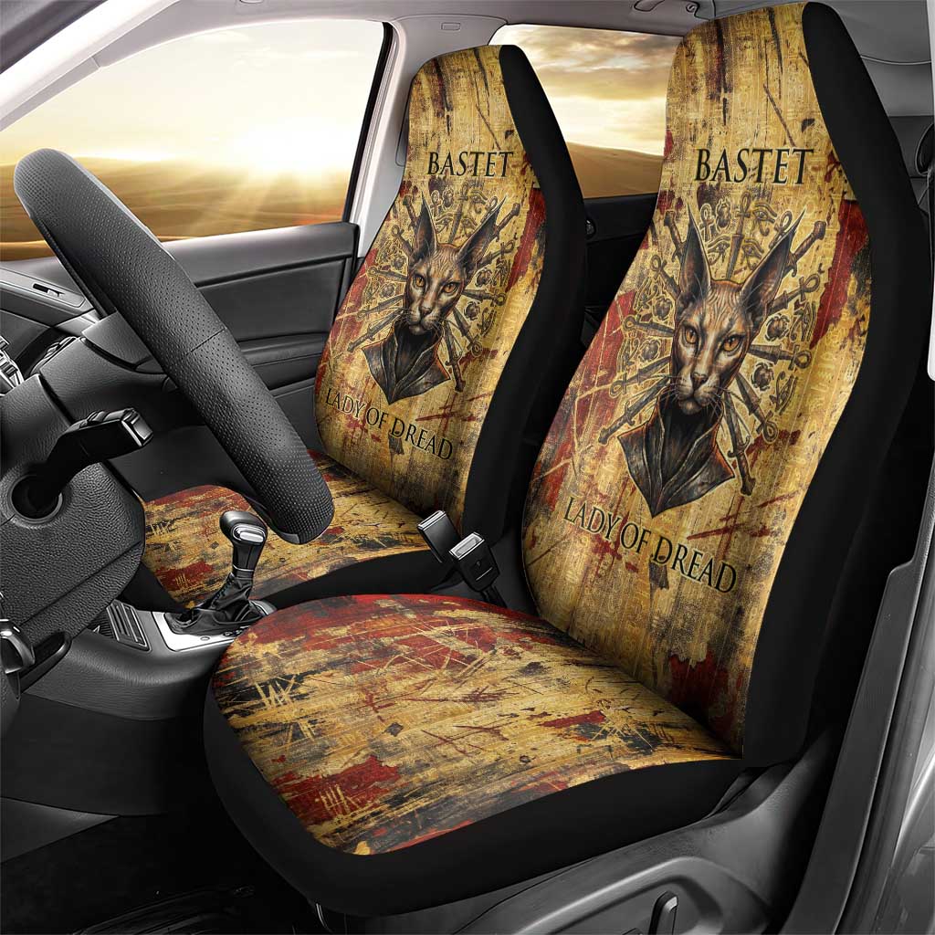 Bastet Egyptian Car Seat Cover Eye of Ra Cat Goddess Lady of Dread Ancient Power