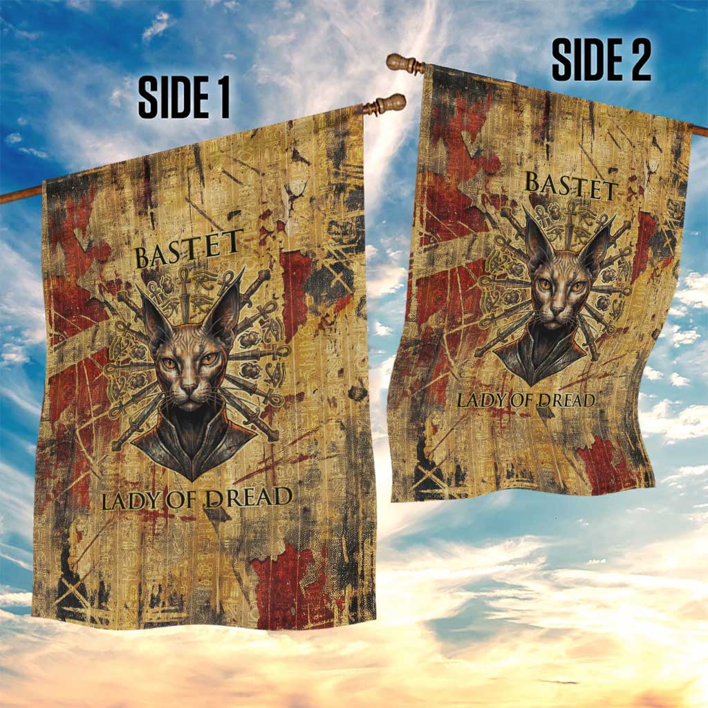 Bastet Egyptian Garden Flag Eye of Ra Cat Goddess Lady of Dread Ancient Power