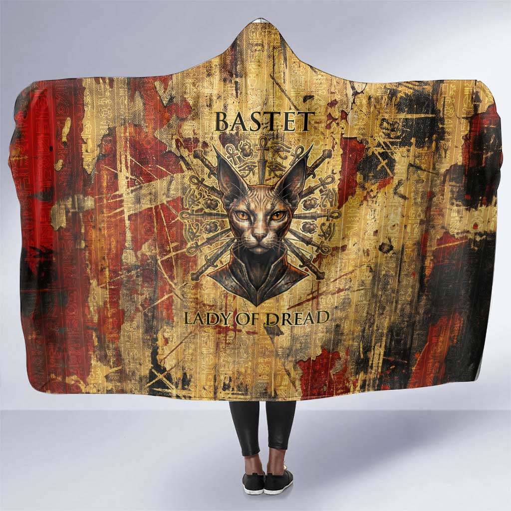 Bastet Egyptian Hooded Blanket Eye of Ra Cat Goddess Lady of Dread Ancient Power