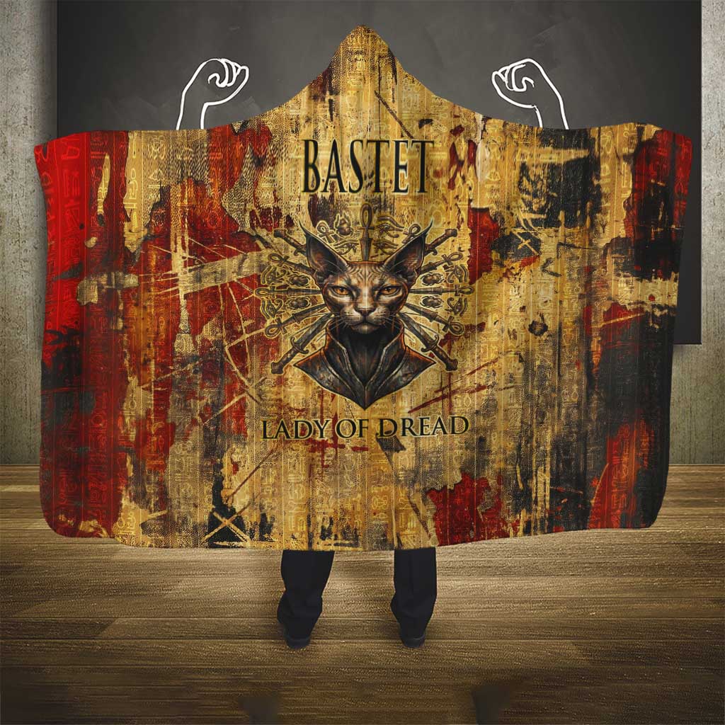 Bastet Egyptian Hooded Blanket Eye of Ra Cat Goddess Lady of Dread Ancient Power