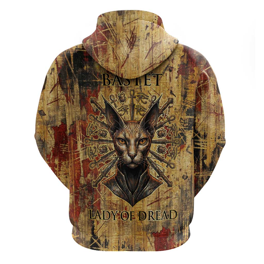 Bastet Egyptian Hoodie Eye of Ra Cat Goddess Lady of Dread Ancient Power