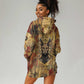 Bastet Egyptian Hoodie Dress Eye of Ra Cat Goddess Lady of Dread Ancient Power