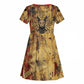 Bastet Egyptian Kid Short Sleeve Dress Eye of Ra Cat Goddess Lady of Dread Ancient Power