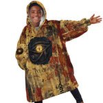 Bastet Egyptian Kid Wearable Blanket Hoodie Eye of Ra Cat Goddess Lady of Dread Ancient Power