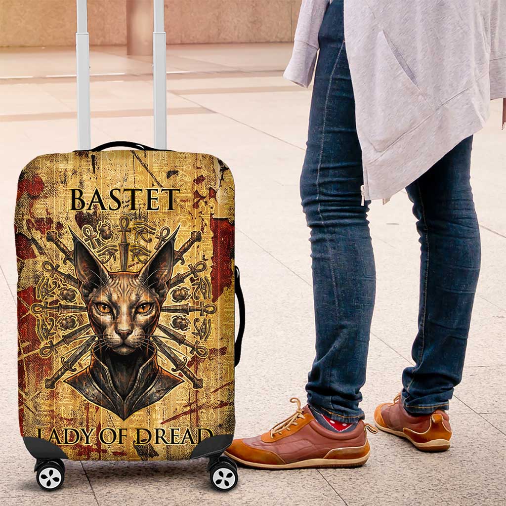 Bastet Egyptian Luggage Cover Eye of Ra Cat Goddess Lady of Dread Ancient Power