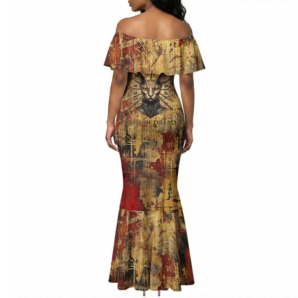 Bastet Egyptian Mermaid Dress Eye of Ra Cat Goddess Lady of Dread Ancient Power