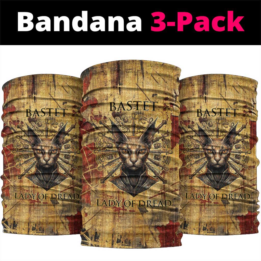 Bastet Egyptian Neck Gaiter Eye of Ra Cat Goddess Lady of Dread Ancient Power