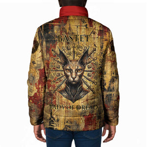 Bastet Egyptian Padded Jacket Eye of Ra Cat Goddess Lady of Dread Ancient Power