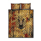 Bastet Egyptian Quilt Bed Set Eye of Ra Cat Goddess Lady of Dread Ancient Power