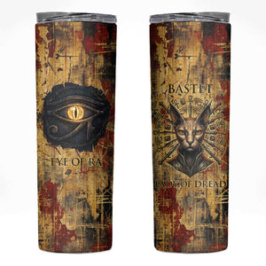 Bastet Egyptian Skinny Tumbler Eye of Ra Cat Goddess Lady of Dread Ancient Power