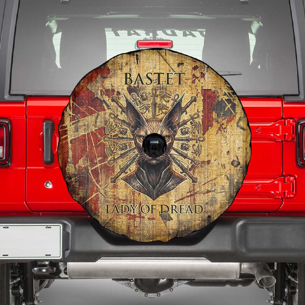 Bastet Egyptian Spare Tire Cover Eye of Ra Cat Goddess Lady of Dread Ancient Power