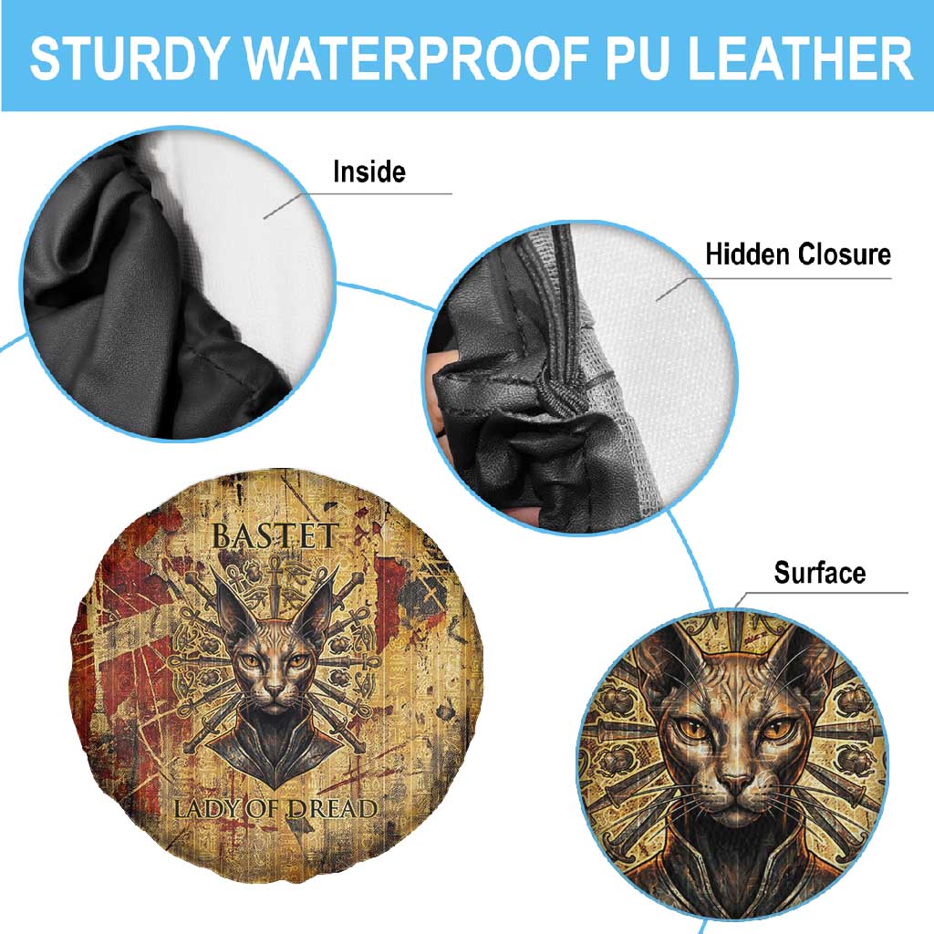 Bastet Egyptian Spare Tire Cover Eye of Ra Cat Goddess Lady of Dread Ancient Power