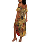 Bastet Egyptian Summer Maxi Dress Eye of Ra Cat Goddess Lady of Dread Ancient Power
