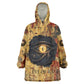 Bastet Egyptian Wearable Blanket Hoodie Eye of Ra Cat Goddess Lady of Dread Ancient Power