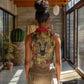 Bastet Egyptian Women Sleeveless Polo Shirt Eye of Ra Cat Goddess Lady of Dread Ancient Power
