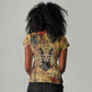 Bastet Egyptian Women V-Neck T-Shirt Eye of Ra Cat Goddess Lady of Dread Ancient Power