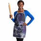 Bat Egyptian Apron Cow Goddess Celestial Face Horn Ring Gem Cosmic Starry Sky