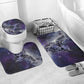 Bat Egyptian Bathroom Set Cow Goddess Celestial Face Horn Ring Gem Cosmic Starry Sky