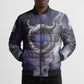 Bat Egyptian Bomber Puffer Jacket Cow Goddess Celestial Face Horn Ring Gem Cosmic Starry Sky