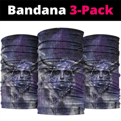 Bat Egyptian Neck Gaiter Cow Goddess Celestial Face Horn Ring Gem Cosmic Starry Sky