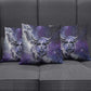 Bat Egyptian Pillow Cover Cow Goddess Celestial Face Horn Ring Gem Cosmic Starry Sky