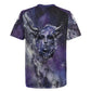 Bat Egyptian Rugby Jersey Cow Goddess Celestial Face Horn Ring Gem Cosmic Starry Sky