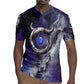 Bat Egyptian Rugby Jersey Cow Goddess Celestial Face Horn Ring Gem Cosmic Starry Sky
