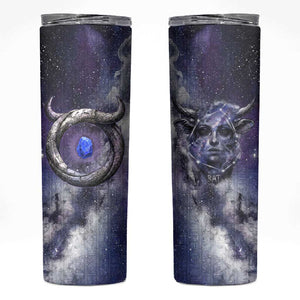 Bat Egyptian Skinny Tumbler Cow Goddess Celestial Face Horn Ring Gem Cosmic Starry Sky