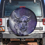 Bat Egyptian Spare Tire Cover Cow Goddess Celestial Face Horn Ring Gem Cosmic Starry Sky